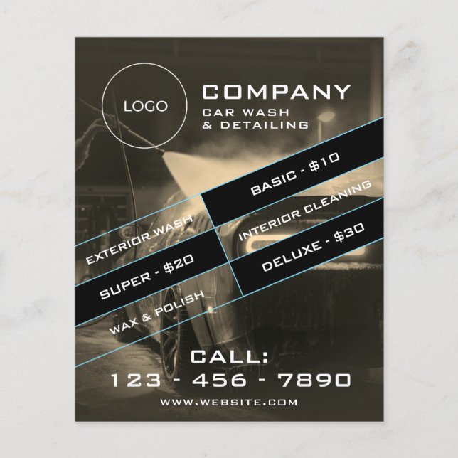 Volante de limpieza automotriz moderno (Frente)