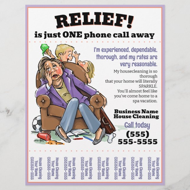 Volante de limpieza (personalizable completo) (Frente)