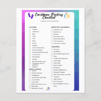 Volante de lista de empaquetado