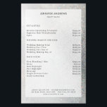 Volante de lista de precios de venta de Purpurinas<br><div class="desc">Moderno,  purpurina,  salón,  folleto de la lista de precios. Edite su producto en unos minutos añadiendo sus datos. Puede cambiar el tipo de letra/color/posición "personalización adicional".</div>