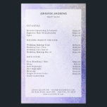 Volante de lista de precios de venta de Purpurinas<br><div class="desc">Moderno,  purpurina,  salón,  folleto de la lista de precios. Edite su producto en unos minutos añadiendo sus datos. Puede cambiar el tipo de letra/color/posición "personalización adicional".</div>