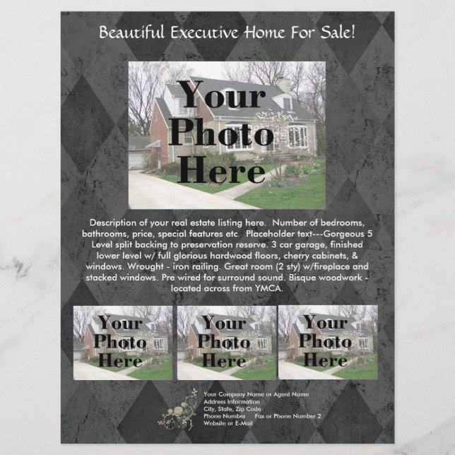 Volante de listado inmobiliario (Frente)