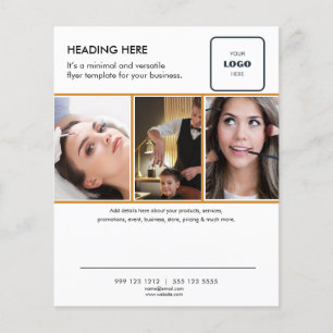 Volante de marketing de negocios de foto de logoti
