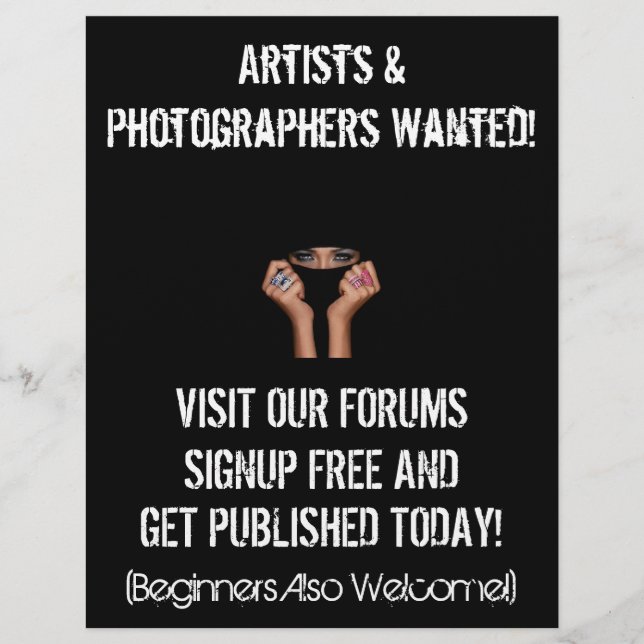 Volante de marketing de Princess Portraits (Frente)