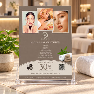 Volante de marketing de spa | Agradecimiento al cl