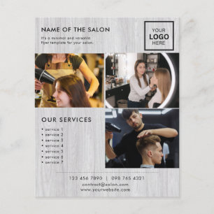 Volante de Marketing Minimalista para Salón