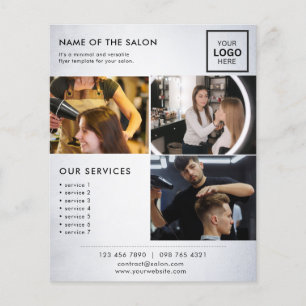 Volante de Marketing Minimalista para Salón