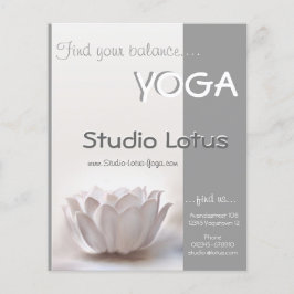 Volante de mercadería de estudio de yoga de loto
