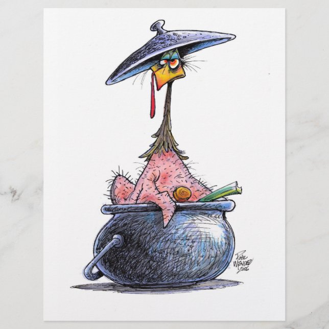 Volante de muelle de pollo en olla (Frente)