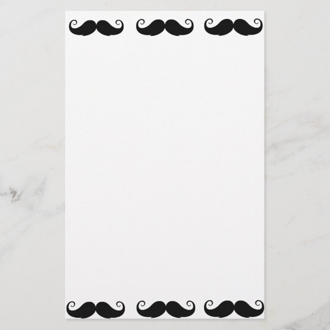 Volante de Mustache de 5,5" x 8,5" (Frente)
