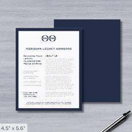 Volante de negocios con logotipo