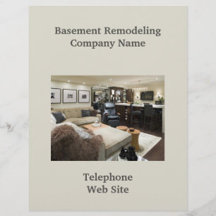 Volante de negocios de Basement Remodeler
