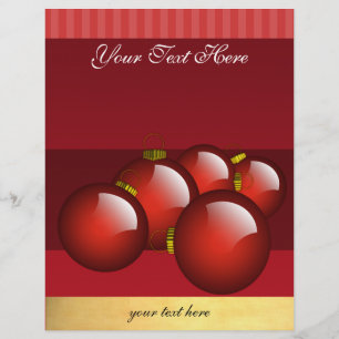 Volante de negocios de Ornaments Rojos