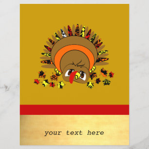 Volante de Negocios de Pavo de Dibujos Animados Ad