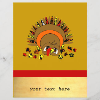Volante de Negocios de Pavo de Dibujos Animados Ad