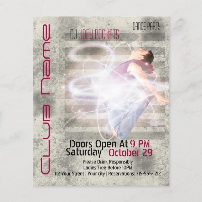 Volante de negocios Guay Moderno Nightclub Dance C (Frente)