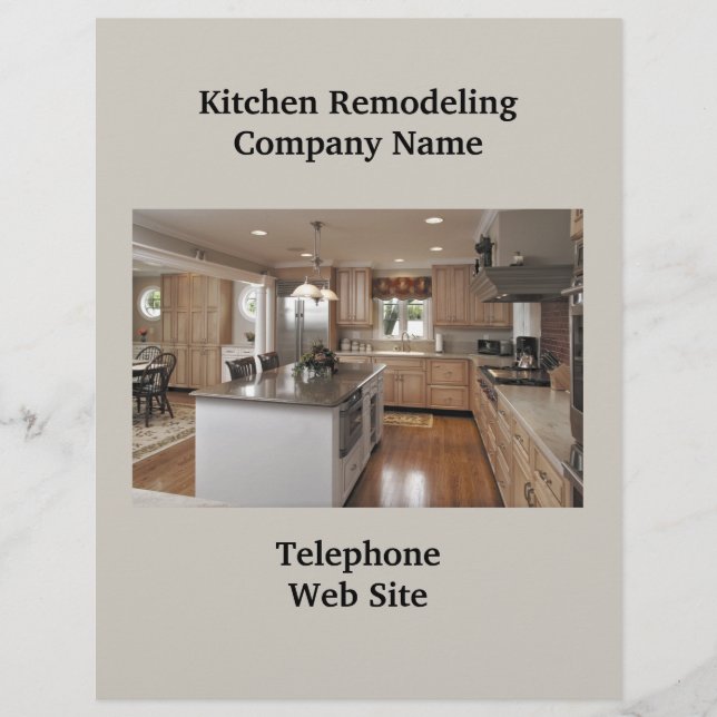 Volante de negocios Kitchen Remodeler3 (Frente)