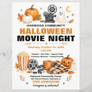Volante de Noche de Película de Halloween Comunita