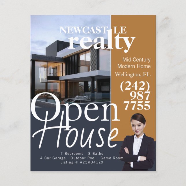 Volante de Open House Real Estate Realtor (Frente)