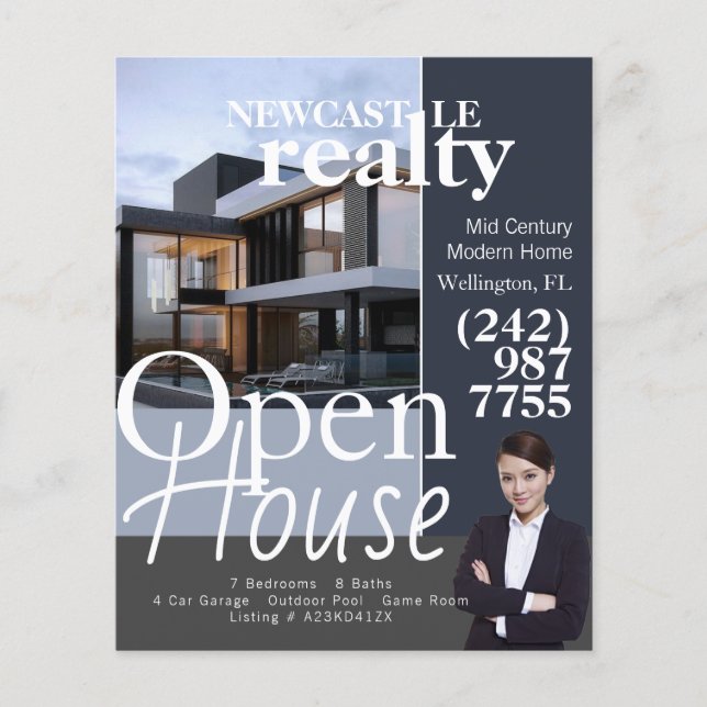 Volante de Open House Real Estate Realtor (Frente)