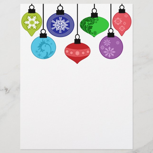 Volante de Ornamentos de Navidad (Frente)