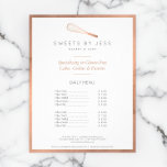 Volante de página completa de la panadería Rosa Go<br><div class="desc">En este folleto personalizado se puede ver un falso whisky de oro de rosa metálico con su nombre o nombre de negocio en una tipografía limpia. Ideal para usar en listas de precios, menús de servicio o personalizares para su propia promoción. Arte y diseño © 1201AM Design Studio | www.1201am.com...</div>