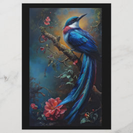Volante de pájaro azul