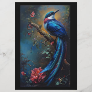 Volante de pájaro azul