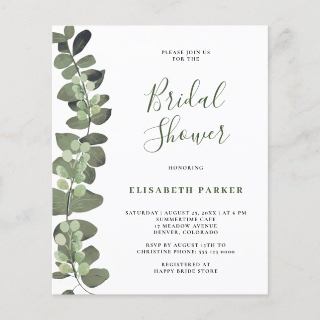 Volante de papel para invitación de despedida de s (Frente)