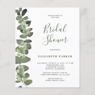 Volante de papel para invitación de despedida de s