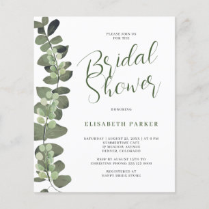 Volante de papel para invitación de despedida de s