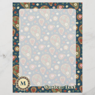 Volante de patrón de fresa Paisley