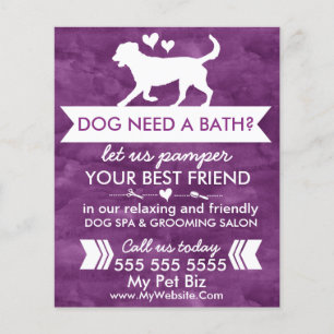 Volante de Peluquería Canina Morado de Moda - Pers