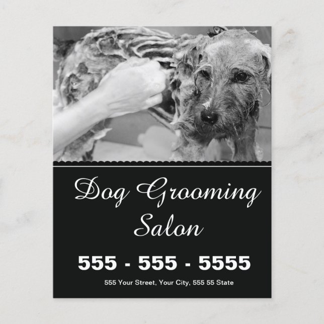 Volante de Perro Grooming - Personalizable (Frente)