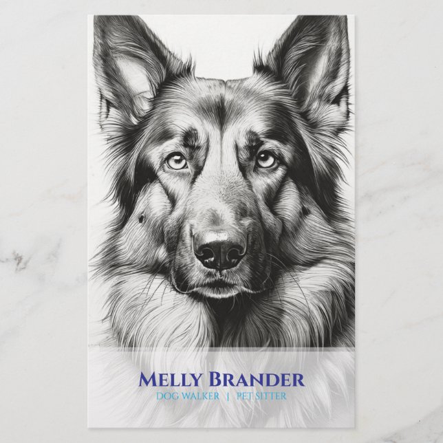 Volante de Perro Pastor con Clase (Frente)