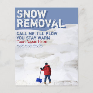 Volante de Personalizable de eliminación de nieve.