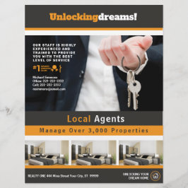 Volante de Personalizable inmobiliario