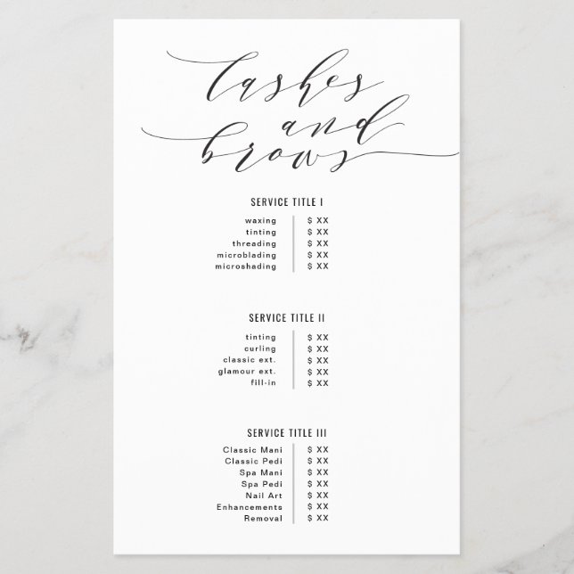 Volante de Pestañas y Cejas (Frente)