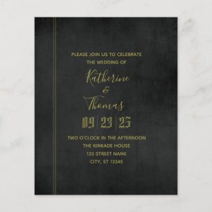 Volante de presupuesto de la invitación a la boda 