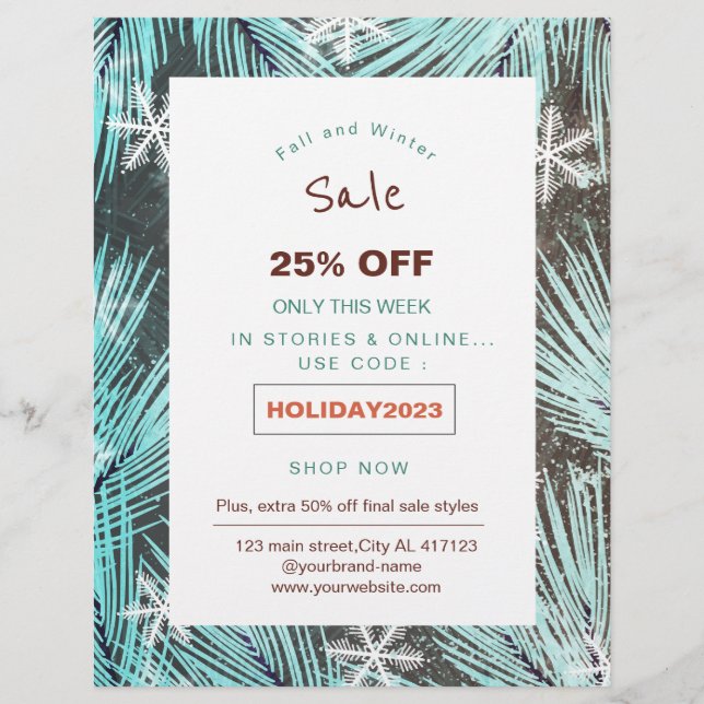 Volante de promoción de la venta de vacaciones de  (Frente)