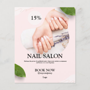 volante de promoción de negocio de belleza cosméti