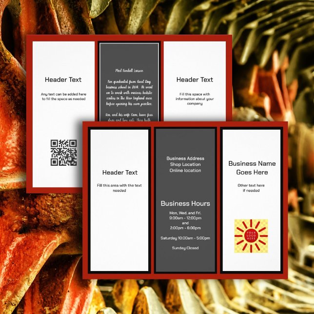 Volante de publicidad con logotipo comercial tripl (Subido por el creador)