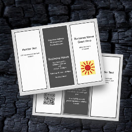 Volante de publicidad empresarial tri-fold de colo
