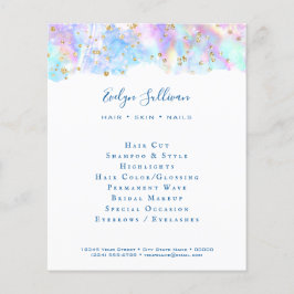 volante de purpurina de acuarela azul pastel