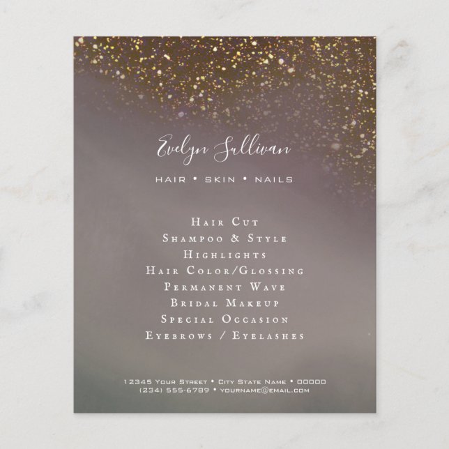 volante de purpurina líquido (Frente)