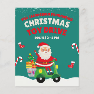 Volante de regalos de moto de Santa de campaña de 