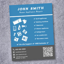 Volante de reparación de equipo residencial