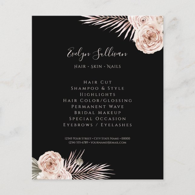 Volante de rosas tropicales (Frente)