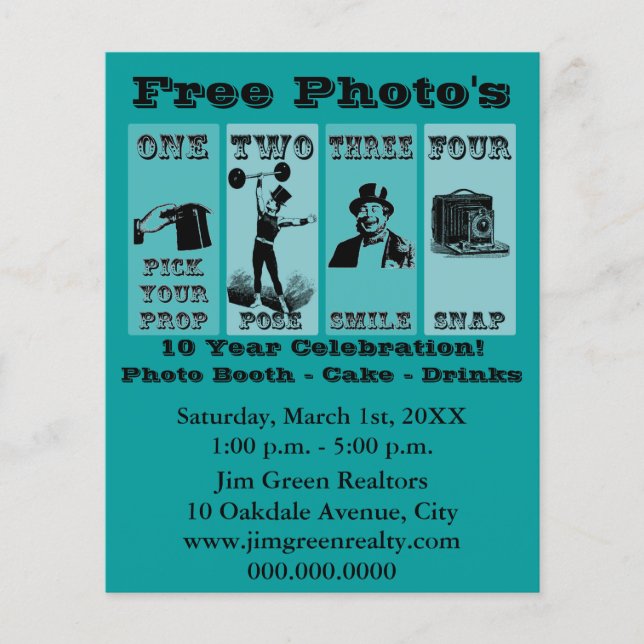 Volante de Rótulo de Photo Prop (Frente)