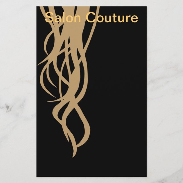 Volante de Salon Couture en negro (Frente)